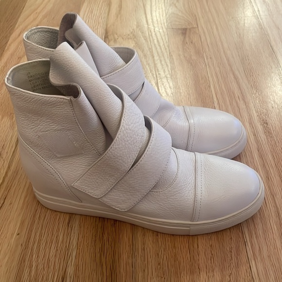 ALL BLACK brand banded high top sneaker size women’s 38 - Picture 4 of 8